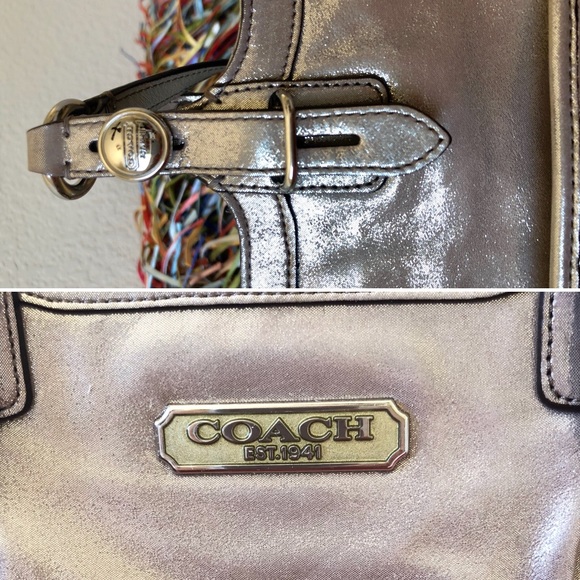 Coach purse - gold leather excellent condition bag - Picture 6 of 6